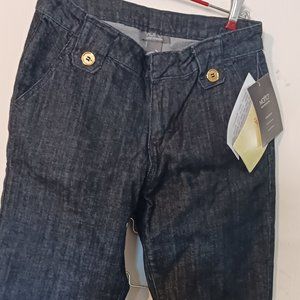 MOTTO QVC WOMENS DENIM‎ CROP JEANS SZ 8. NWT